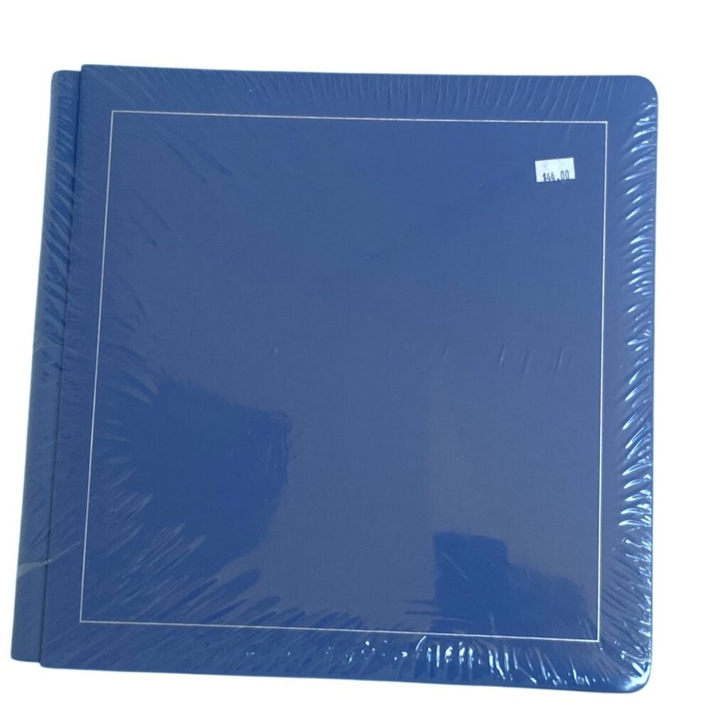 New Creative Memories Original 12x12 Scrapbook Album Sky Blue 15 Natural Pages